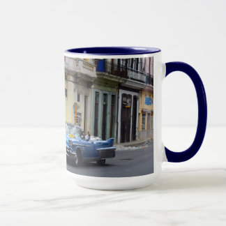 Taza Convertible azul de Cuba Cadillac