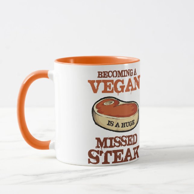 Taza Convertirse En Vegan Es Un Enorme Robo Perdido (Izquierda)