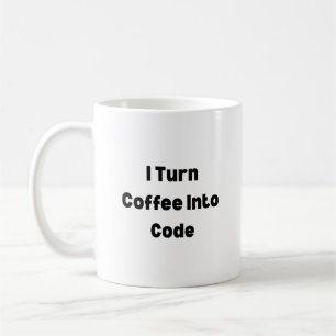 Taza 'Convierto Café En Código' – Gif Divertido De