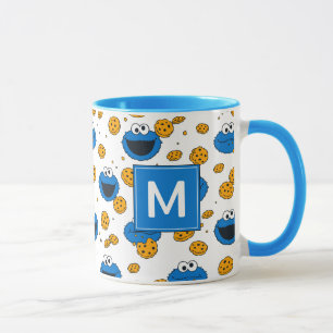 Taza Cookie Monster   C es para Cookie Monogram