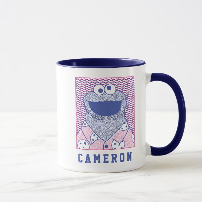 Taza Cookie Monster | Camiseta de cookie desplegable (Derecha)