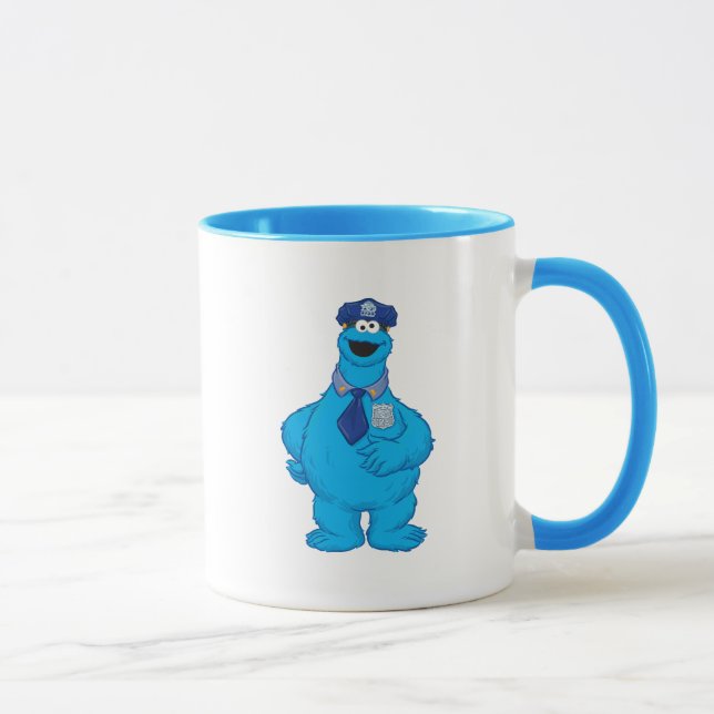 Taza Cookie Monster | Costumbre de agentes de policía (Derecha)