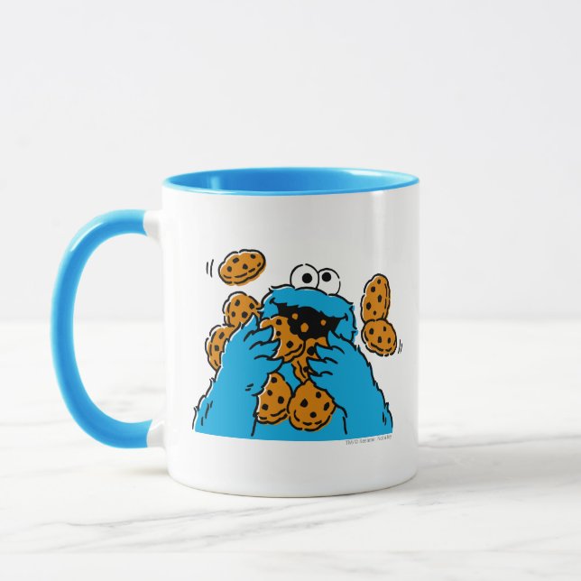 Taza Cookie Monster Eating All the Cookies (Izquierda)