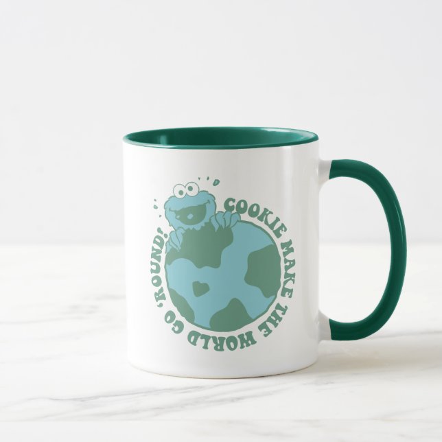 Taza Cookie Monster | Las cookies hacen que el mundo gi (Derecha)