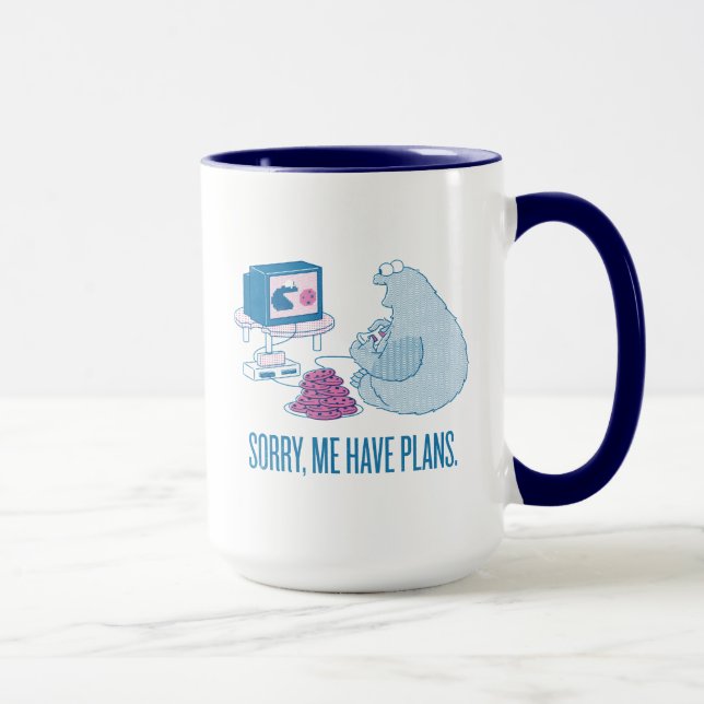 Taza Cookie Monster | Lo Siento, Tengo Planes (Derecha)