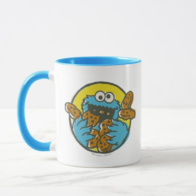 Taza Cookie Monster Retro (Izquierda)