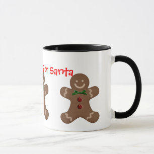 Taza Cookies De Gingerbread Para El Café Santa Mug