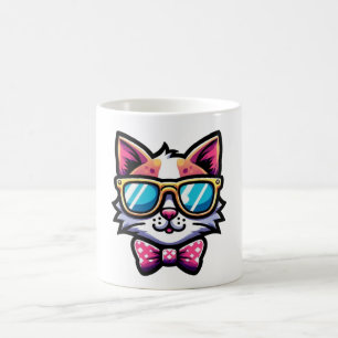 Taza Cool Cat – Taza de café de dibujos animados p