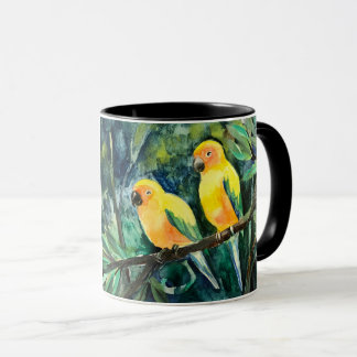 Taza Cool People Have Parrots