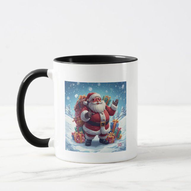 Taza Cool Santa Mug – Festive Fun with Holiday Vibes (Izquierda)