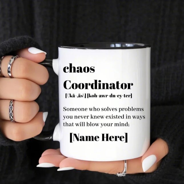 Taza Coordinador de caos  (Subido por el creador)
