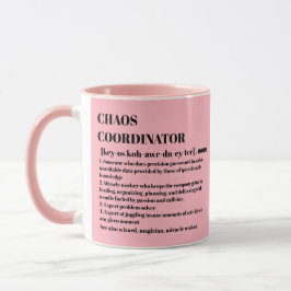 Taza Coordinador del caos Definición Oficina de fotogra