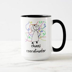 Taza Coordinador del caos, Funny, Coffee Mug