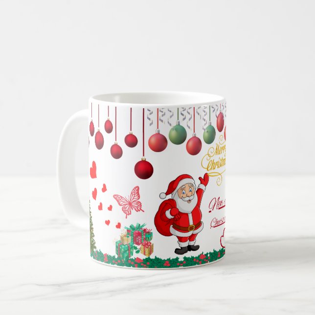Taza Copa de Año Nuevo Mejores Deseos (Anverso izquierdo)