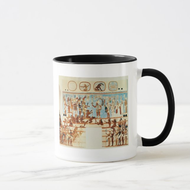 Taza Copia de una pintura de pared de Bonampak (Derecha)