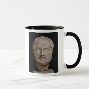 Taza Copia romana de Aristóteles de una original grieg