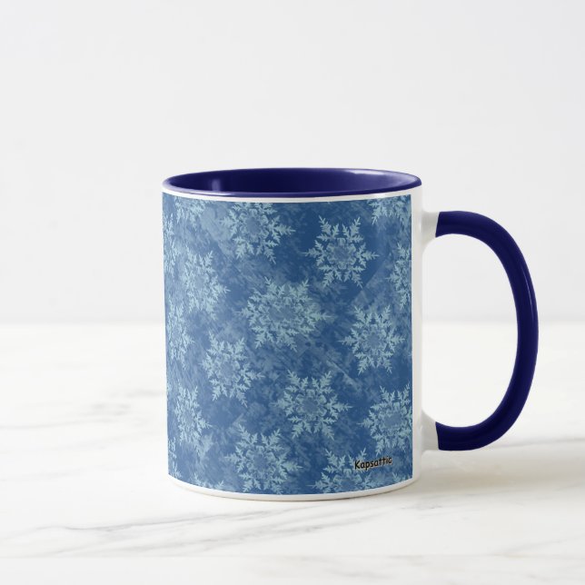 Taza Copo De Nieve Azul (Derecha)