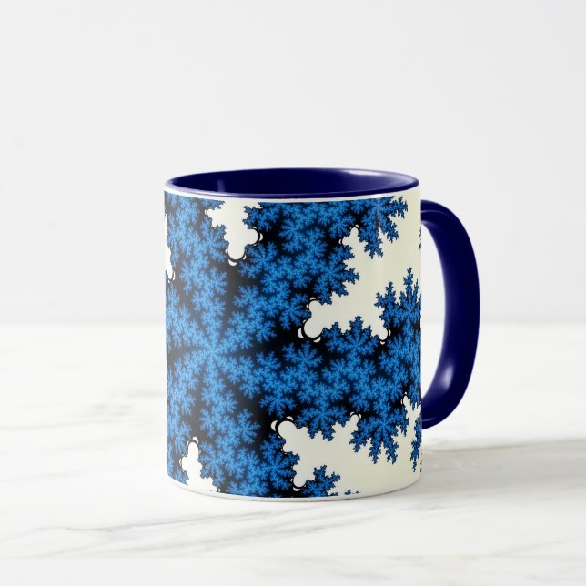 Taza Copo de nieve de China azul (Anverso derecho)