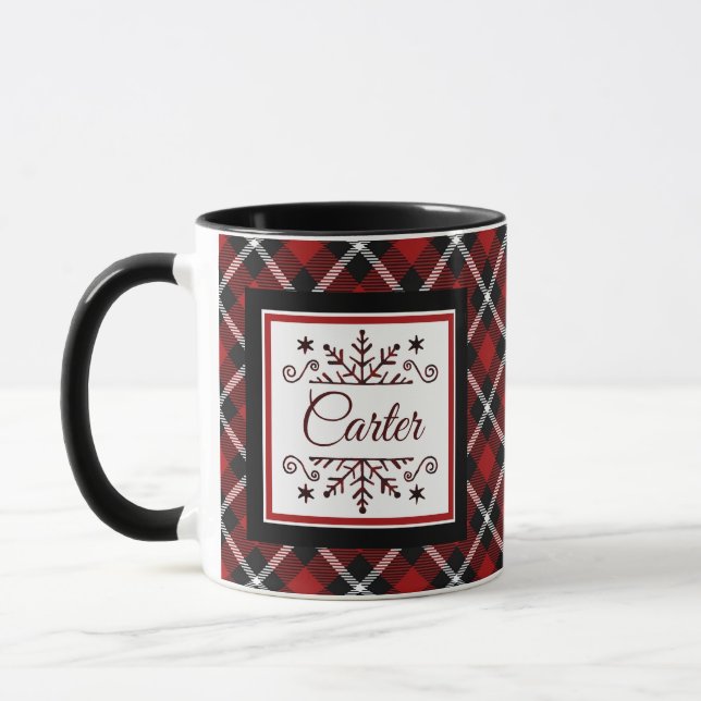 Taza Copo de nieve personalizado (Izquierda)