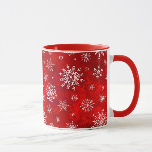 Taza Copos de nieve blancos (Derecha)