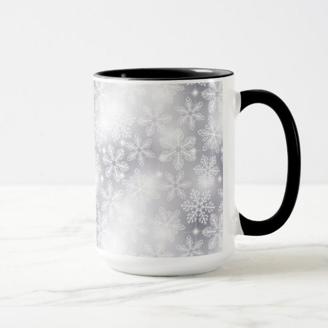 Taza Copos de nieve y luces (Derecha)