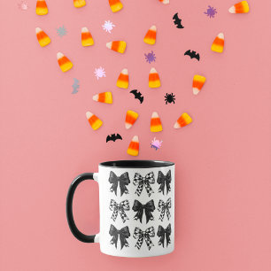 Taza Coqueta de arcos negros personalizados de Hallowee