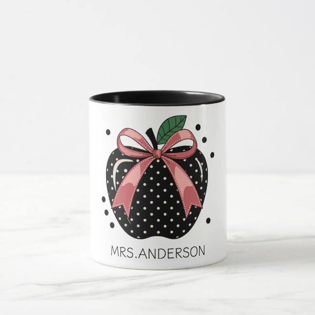 Taza Coquette Apple Teacher Gift (Centro)