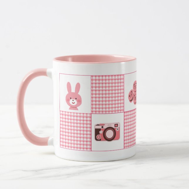 Taza Coquette de Estética de Chica Suave (Izquierda)