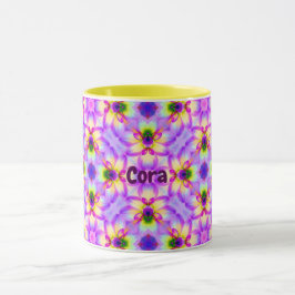 Taza CORA ~ Patrón floral para Pascua ~ Personalizado