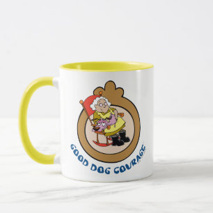Taza Coraje al perro cobarde   Buen Coraje Perro