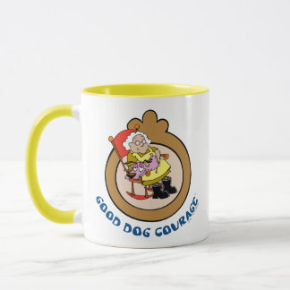 Taza Coraje al perro cobarde | Buen Coraje Perro