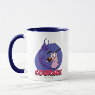Taza Coraje al perro cobarde   Sombra gráfica