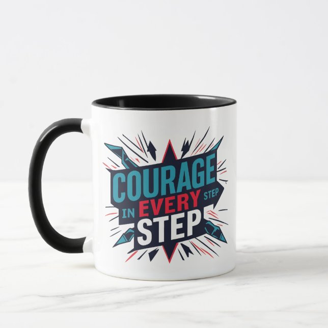 Taza Coraje en cada paso (Izquierda)