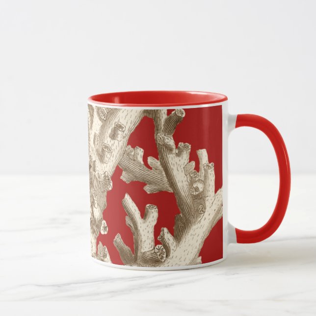 Taza Coral pequeño en rojo (Derecha)