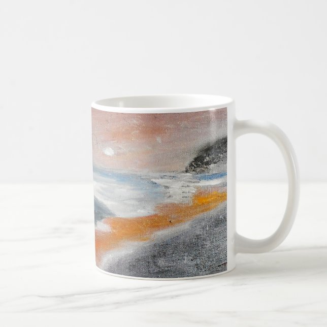 Taza coralina del extracto de la playa (Derecha)