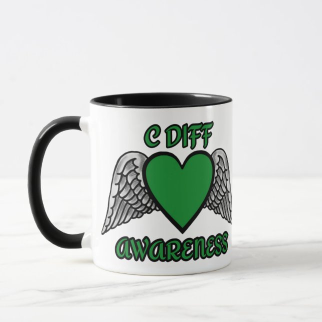 Taza Corazón/Alas...C Diff (Izquierda)