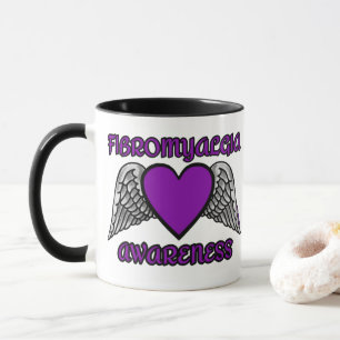 Taza Corazón/Alas... Fibro Mug