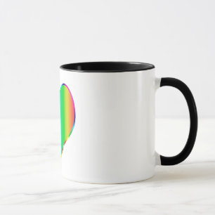 Taza Corazón arcoiris
