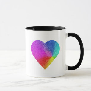 Taza Corazón arcoiris