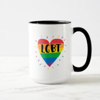 Corazón arcoiris LGBT