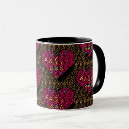 Taza Corazón atrapado romántico
