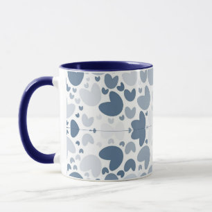 Taza Corazón azul