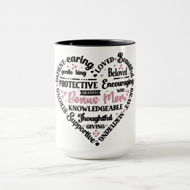 Taza Corazón Bonito/Mamá Adicional (Centro)