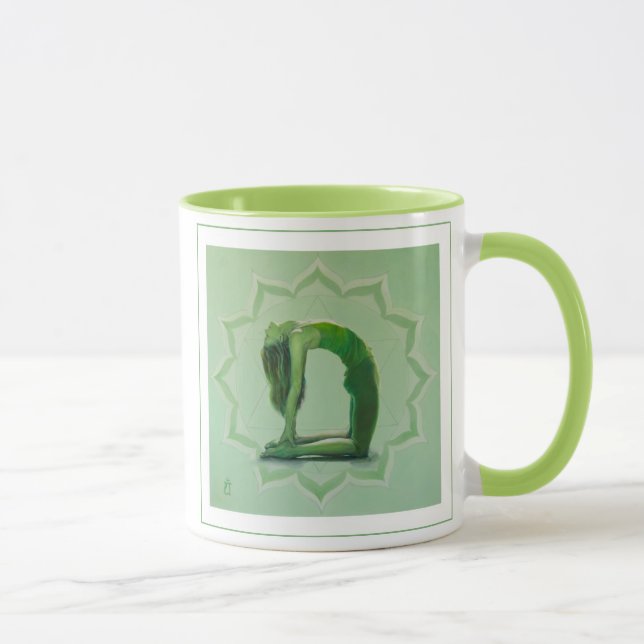 Taza Corazón Chakra/taza de la yoga (Derecha)