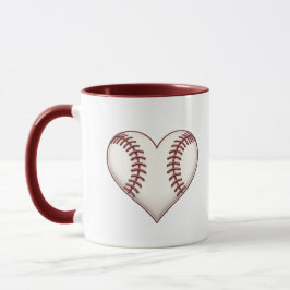 Taza Corazón de Béisbol Morning Fuel