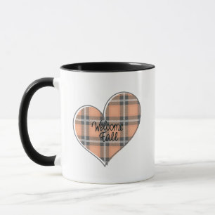 Taza Corazón de bienvenida para otoño