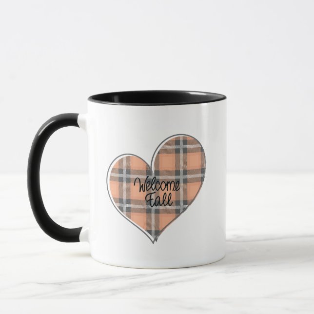 Taza Corazón de bienvenida para otoño (Izquierda)