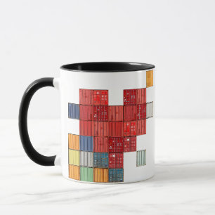 Taza Corazón de contenedor de envío