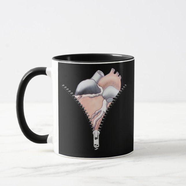 Taza Corazón de Cremallera (Izquierda)