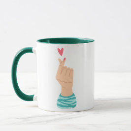 Taza Corazón de dedo